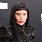 Lady Gaga Is Scary Chic in Goth-Glam Samuel Lewis at 2025 Grammys