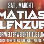 Image: Subriel Matias Faces Gabriel Valenzuela on March 1st, Winner to Challenge Hitchins