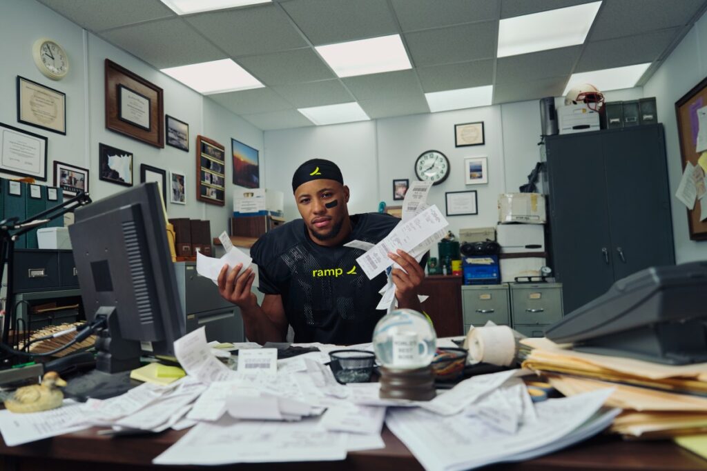 Fintech Ramp lands Eagles’ Saquon Barkley as investor and Super Bowl commercial star