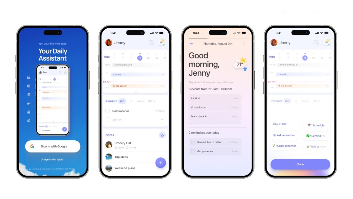 Hero's all-in-one, AI productivity app takes on Google's Calendar and others