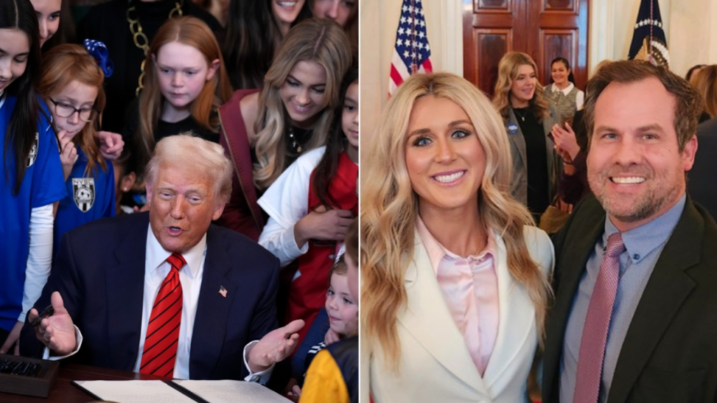 Top Arizona lawmaker spotlights 'adorable moment' as Trump signed women's sports executive order