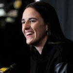 Caitlin Clark watches Iowa stun No 4 USC as her jersey gets retired