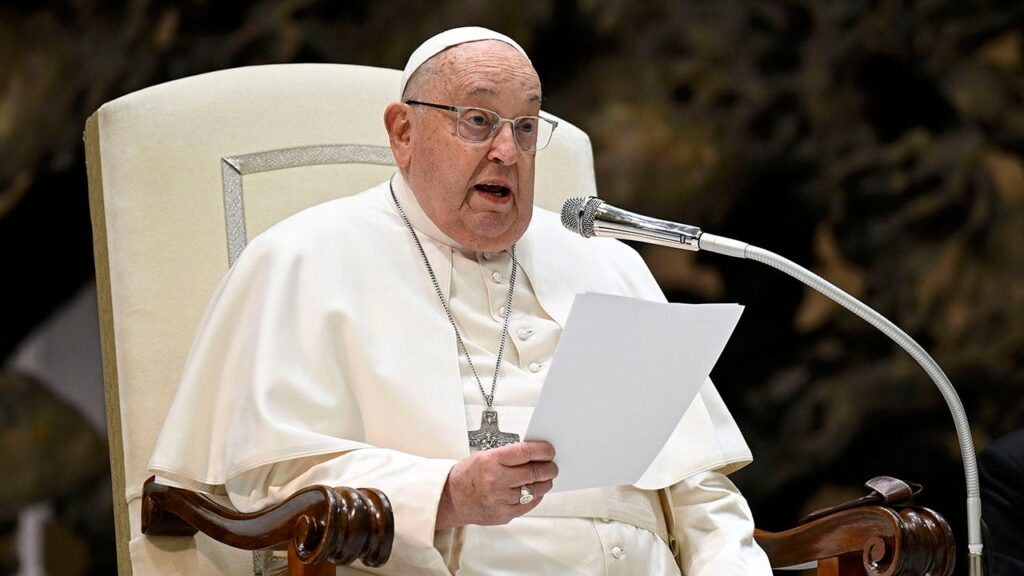 Pope Francis shares message from hospital bed while in critical condition