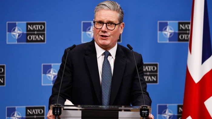 Keir Starmer, UK prime minister, during a news conference