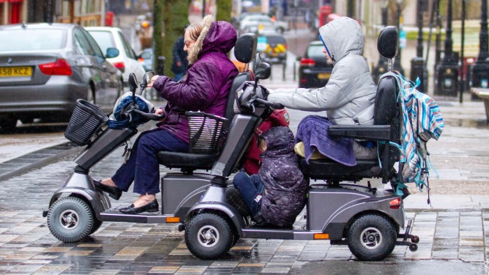 Disabled wheelchair users with children