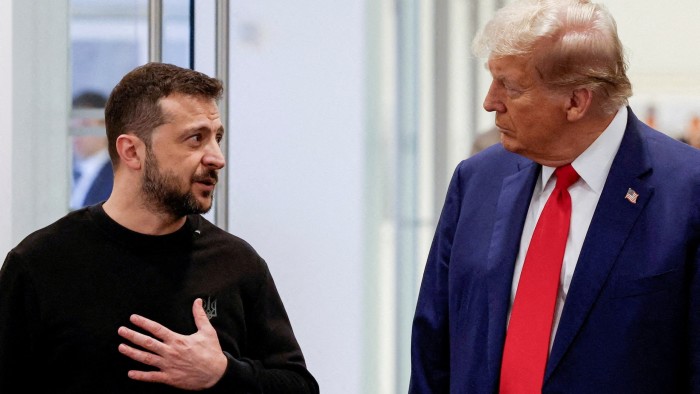 Ukraine’s President Volodymyr Zelenskyy met then Republican presidential nominee and former US President Donald Trump at Trump Tower in New York on September 27, 2024