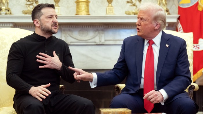 Volodymyr Zelenskyy and Donald Trump in the Oval Office. Kyiv underestimated the US president’s ruthlessness in trying to extract as much as he could get while giving so little of what Ukraine wanted in return