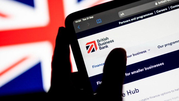 The website of the British Business Bank