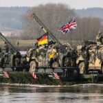 Soldiers and equipment from the Very High Readiness Joint Task Force, the most rapidly deployable part of Nato’s Response Force