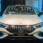 Mercedes AMG EQE 53 car at Evx expo in Setia Alam, Malaysia in July 2024