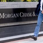 JPMorgan Chase signage at the company’s offices in New York