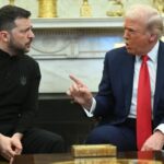 US President Donald Trump and Ukraine’s President Volodymyr Zelenskyy meet in the Oval Office