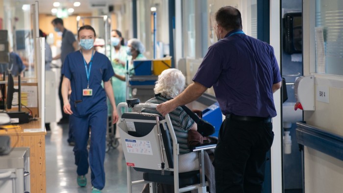 An NHS hospital ward in London