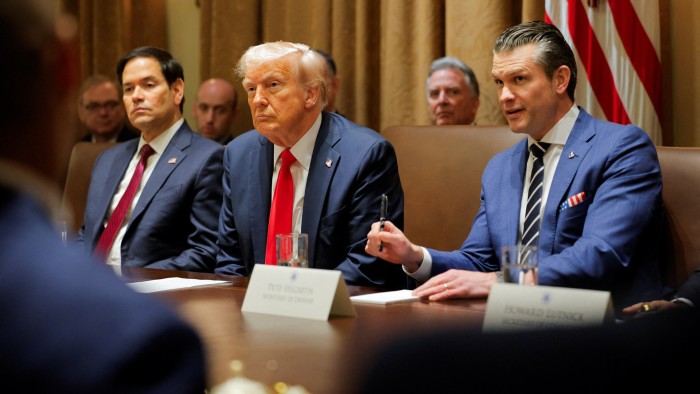 Marco Rubio, Donald Trump and Pete Hegseth