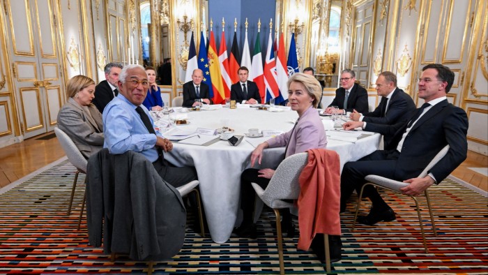 Summit of European leaders to discuss the situation in Ukraine at the Elysee Palace in Paris