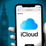 Montage shows a mobile phone with the iCloud login page against a Westminster backdrop