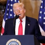 Donald Trump speaks during the annual National Prayer Breakfast