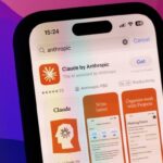 The Anthropic artificial intelligence mobile app