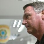 Jair Bolsonaro arrives for a meeting with parliamentarians at the Senate in Brasilia on Tuesday