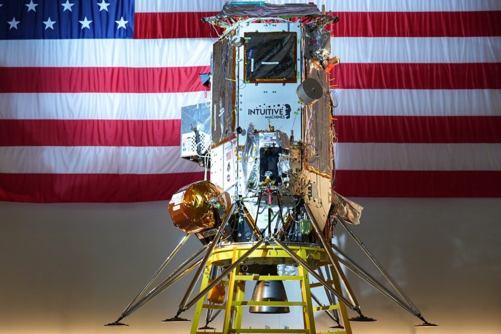 Nova-C class lunar lander at the Clean Center