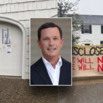 Anti-Israel protesters plaster red handpaint on home of media super agent, UC regent