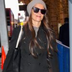 Shop a Lookalike for Katie Holmes' Black Wool Trench Coat