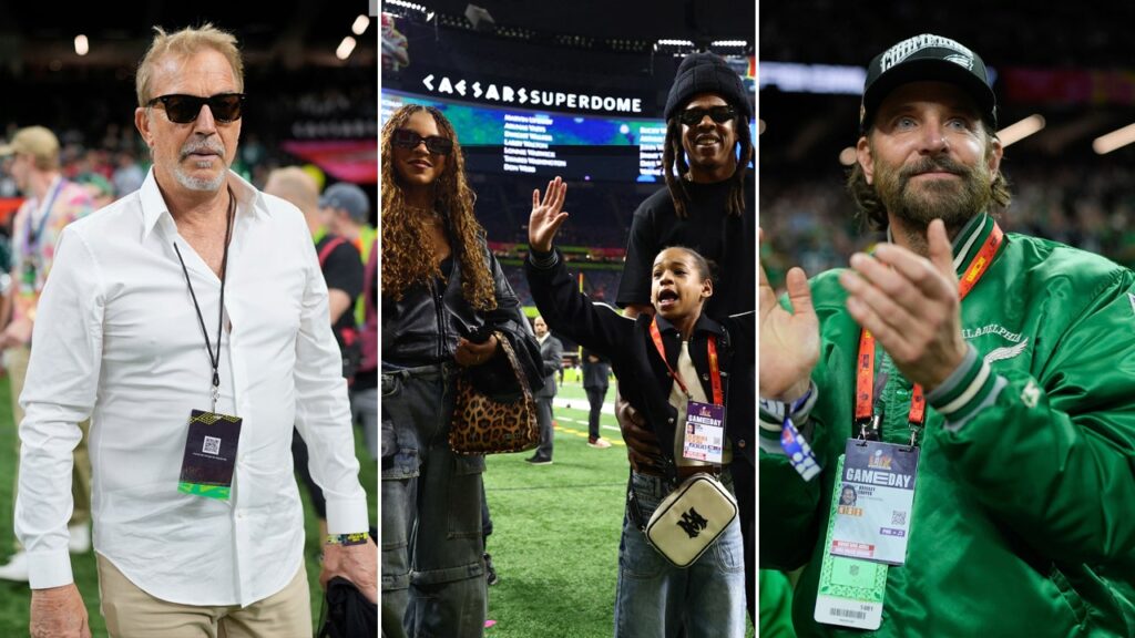 A-list celebrities who attended the 2025 Super Bowl in New Orleans