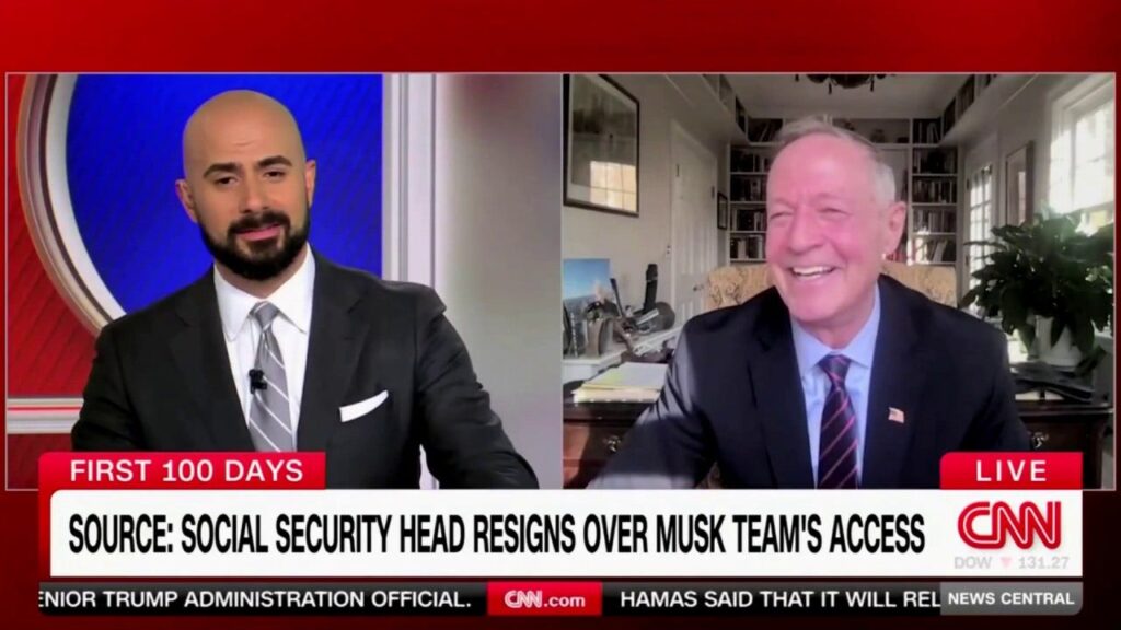 CNN host surprised at former Social Security official laughing at fraud claims