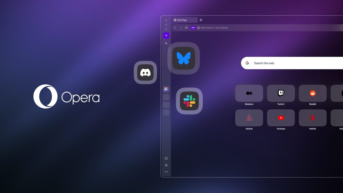 Opera integrates Bluesky, Slack, and Discord into its browser