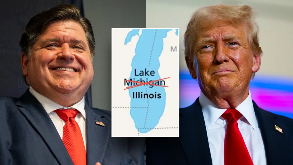 Pritzker trolls Trump by 'renaming' Lake Michigan as 'Lake Illinois,' joking he'd annex Green Bay