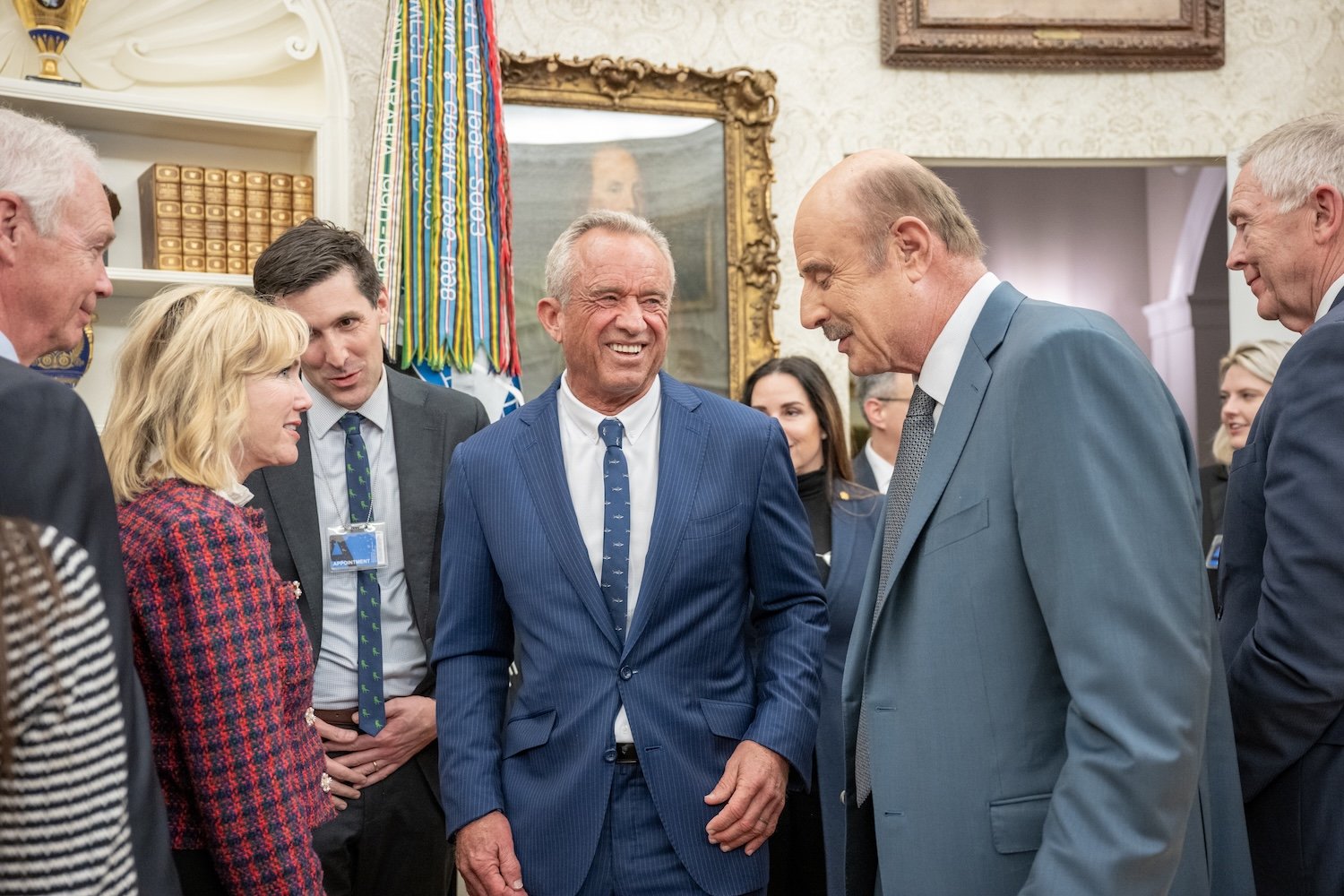 Robert F. Kennedy at the White House with Dr. Phil on Feb. 13, 2025.