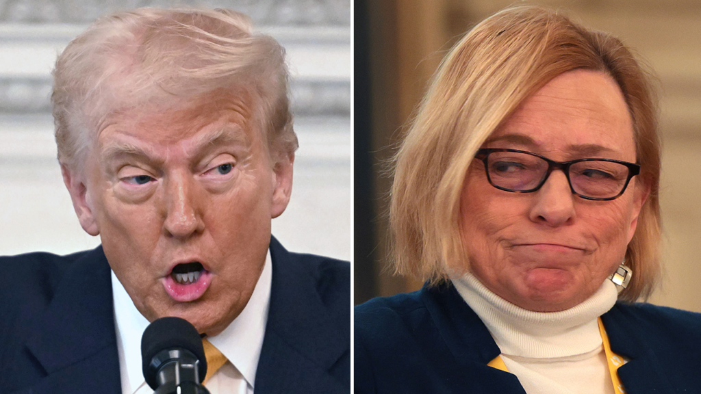 Trump and Democratic Maine Gov. Janet Mills clash at White House over executive order