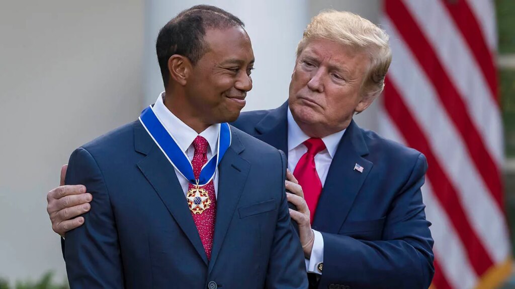 Trump offers Tiger Woods his condolences after death of golfer's mom