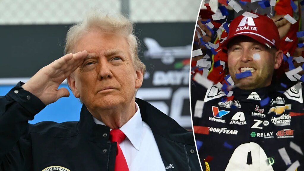 Trump's visit to Daytona 500 'brought energy' to race, NASCAR star says