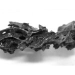 A fragment of organic glass formed from the brain of an individual in Herculaneum.