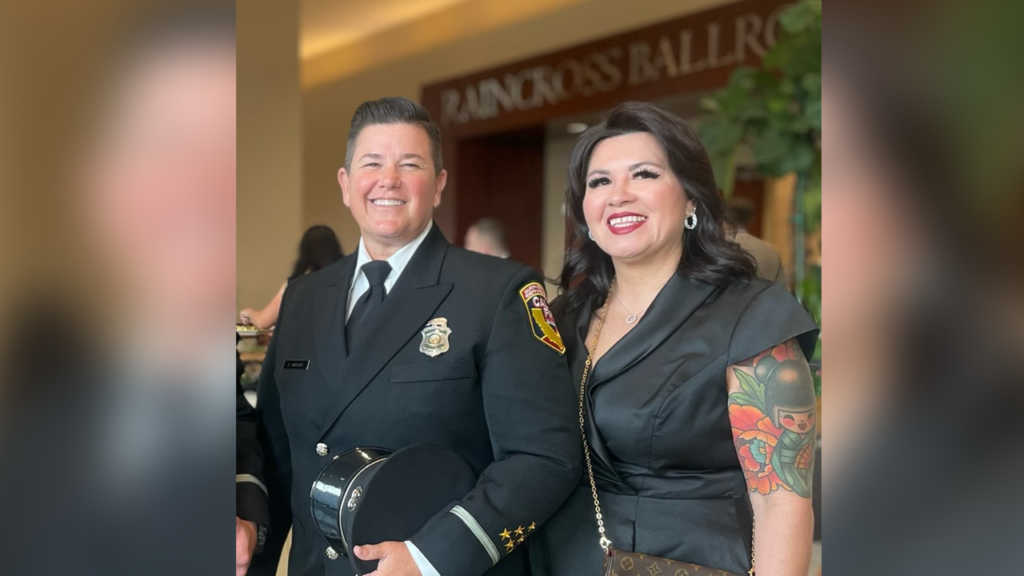 Slain California fire captain's wife served time for killing ex