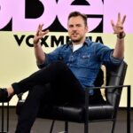 Mike Krieger, co-founder, Artifact speaks onstage during Vox Media's 2023 Code Conference