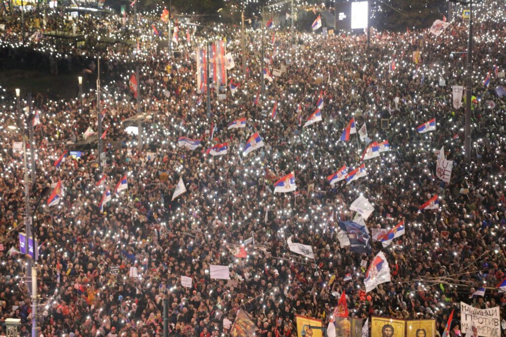 Mass anti-government protests against corruption hit Russia ally Serbia