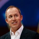 Co-CEO of Salesforce, Bret Taylor, speaks at the Vivatech show in Paris, France, June 15, 2022. (AP Photo/Thibault Camus)