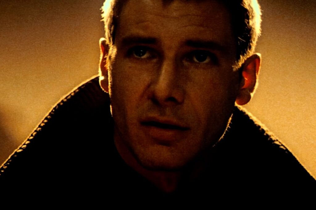 Harrison Ford in Blade Runner (which came out in 1982, but is set in 2019).