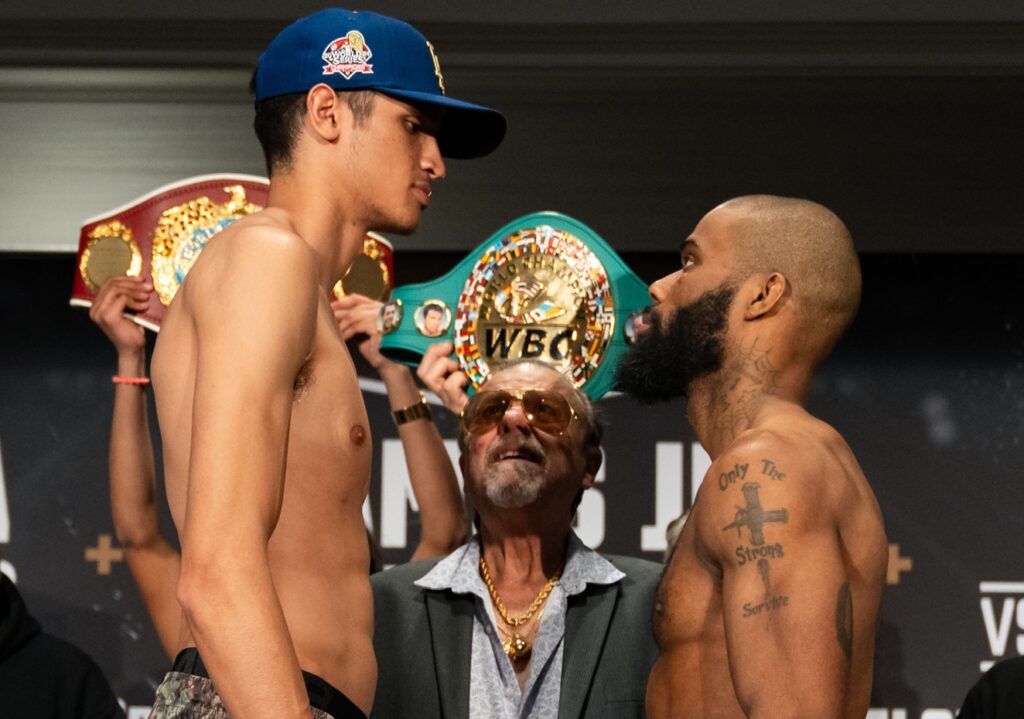 Image: Sebastian Fundora 152 3/4 vs Chordale Booker 152 1/2 - Weigh-in Results for Saturday