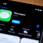 The Apple Messages app in the Apple App Store on a smartphone