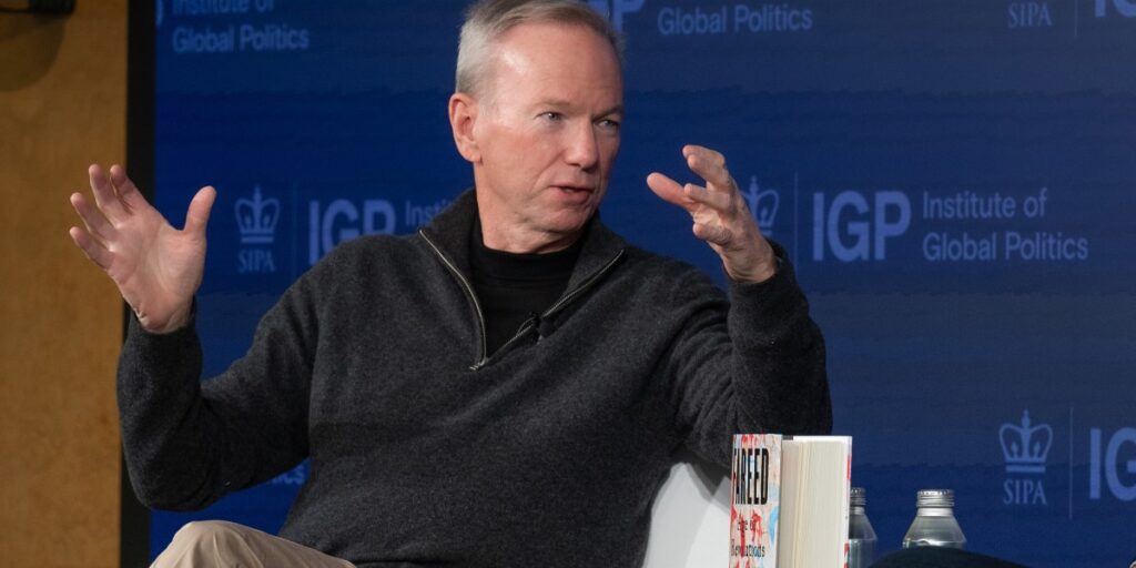 Former Google CEO Eric Schmidt sounds the alarm over a ‘Manhattan Project’ for superintelligent AI