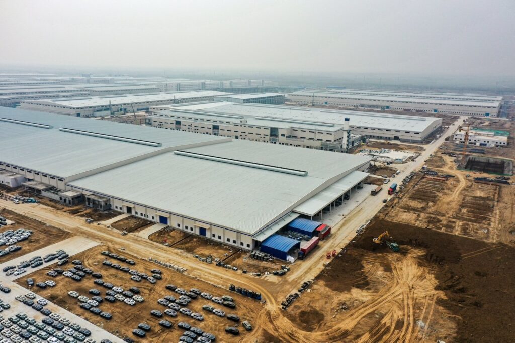 Byd's New Plant Under Construction In Jinan