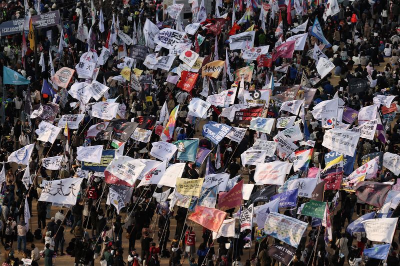 Massive rallies across South Korea ahead of key ruling on impeachment of Yoon