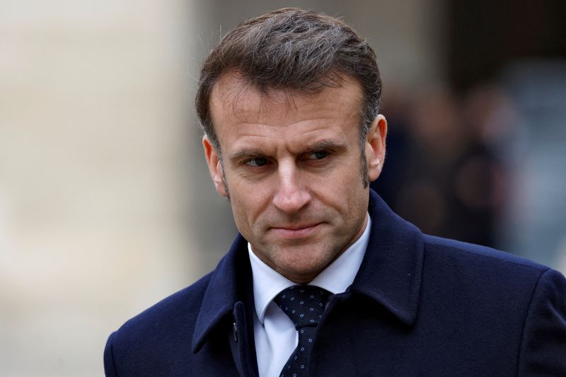 Not for Russia to decide on peacekeepers in Ukraine, Macron says