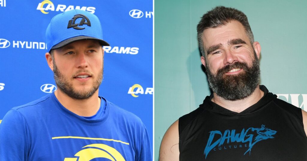 Matthew Stafford Gives Jason Kelce Advice Before Welcoming 4th Baby