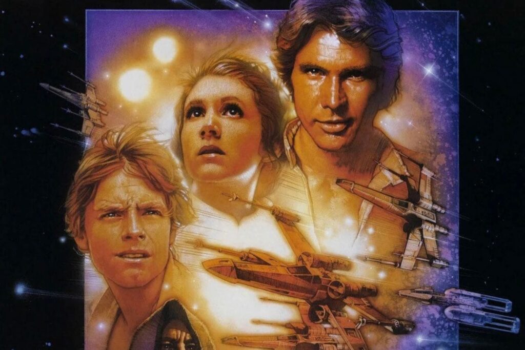 Drew Struzan's poster for the Star Wars Special Edition, which was *not* the version on Roku this week.