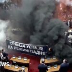 Chaos as MPs throw smoke grenades in Parliament