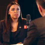 Alexandria Ocasio-Cortez asks what host means when asking about migrant problem